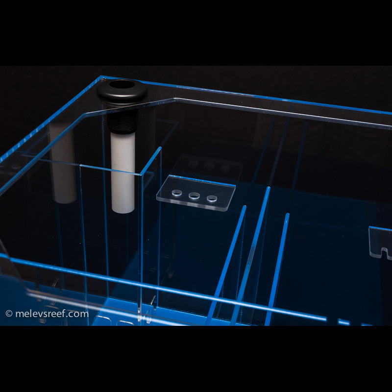 The bubble tower and probe holder bracket