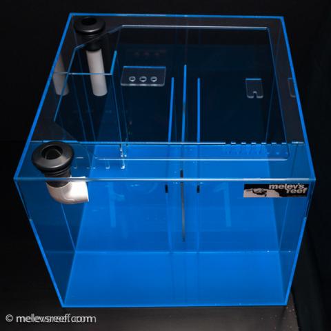 The refugium spans the front of the Model M sump